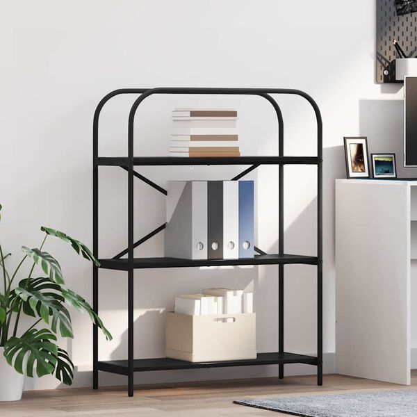 vidaXL Knygų lentyna Juodas ąžuolas 80 x 30 x 109 cm Apdirbta mediena