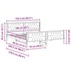 vidaXL Lovos rėmas Tamsiai pilka 160 x 200 cm Kietos pu&scaron;ies mediena