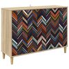 vidaXL Kabalas OMMEN Sonoma ąžuolo 102 x 33 x 75 cm Apdirbta mediena