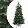 vidaXL Dirbtinė Sulankstoma Kalėdų Eglutė 120 cm 150 LED &Scaron;ilta balta