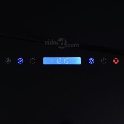 vidaXL Gartraukis su jutikliniu ekranu, juodos spalvos, 900mm