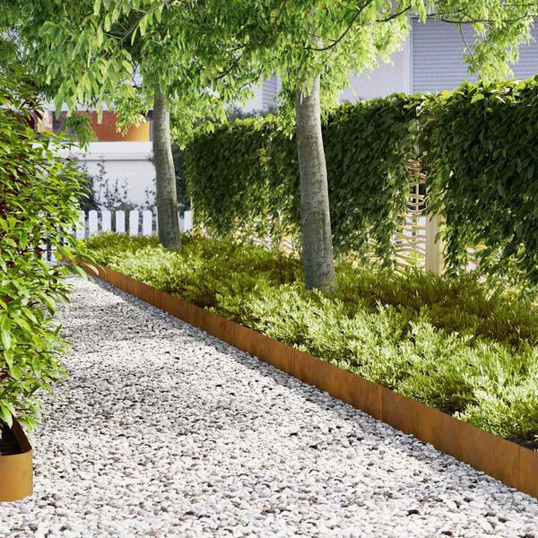 vidaXL Vejo kra&scaron;tas 30 pcs Ruda 100 x 0.05 x 20 cm