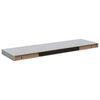 vidaXL Pakabinamos lentynos, 4vnt., betono pilkos, 80x23,5x3,8cm, MDF