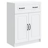 vidaXL Kabalas Balta 66 x 34,5 x 87 cm Apdirbta mediena