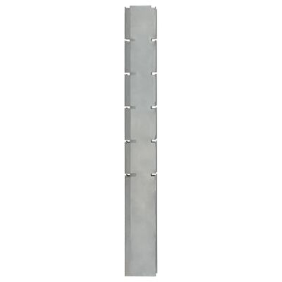 vidaXL Gabiono tvoros stulpas, sidabrinis, 160cm, plienas