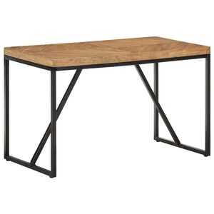 vidaXL Valgomojo stalas, 120x60x76cm, akacija ir mango mediena