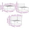 vidaXL Lauko sofos komplektas 8 pcs Natūrali Kietos akacijos mediena