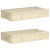 vidaXL Saugojimo dėžė su permatomu vir&scaron;utiniu langu 2 vnt. 64,8 L
