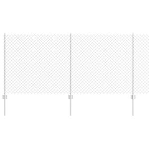 vidaXL Grandininės tvoros su stulpeliu 10 x 1 m Galvanizuotas plienas