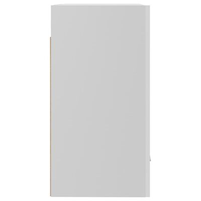 vidaXL Pakabinama spintelė, baltos spalvos, 50x31x60cm, MDP, blizgi