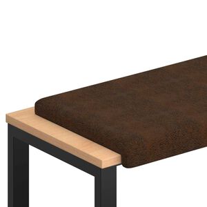 vidaXL Suoliuko pagalvė Dirbtinė zom&scaron;a Ruda Gylis 35 cm