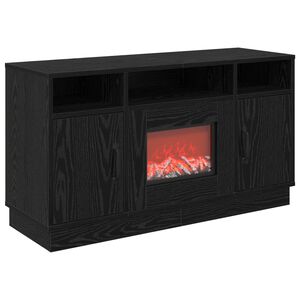 vidaXL Elektrinis židinys Juodojo ąžuolo 100 x 33 x 55 cm