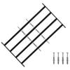 vidaXL Saugumo grotelės langams su 4 kryžmėmis 3 vnt. 63-114 cm