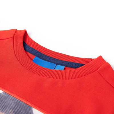 Vaikiški marškinėliai ilgomis rankovėmis, raudonos spalvos, 92 dydžio