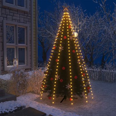 vidaXL Kalėdinė girlianda eglutei-tinklas su 300 LED lempučių, 300cm