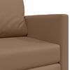 vidaXL Sofa lova 110cm Kapučino Dirbtinė Oda