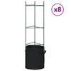 vidaXL Pomidorų narvai su augalų mai&scaron;eliais, 6vnt., 116cm, plienas/PP