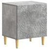 vidaXL Naktinis staliukas Betono pilka 43 x 34,5 x 50 cm