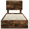 vidaXL Saugos lova Rūkyta ąžuolas 75 x 190 cm Apdirbta mediena