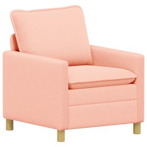 vidaXL Sofa Rožinė 76 x 81 x 87,5 cm Audinys