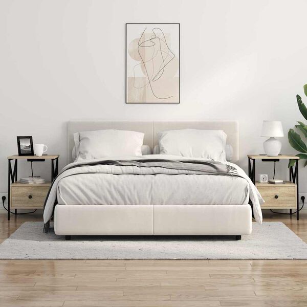 vidaXL &Scaron;alia lovos spintelė Sonoma ąžuolas 41,5 x 40,5 x 55 cm