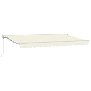 vidaXL Rankinė markizė 3,5 x 2 m Kreminė 100% poliesteris
