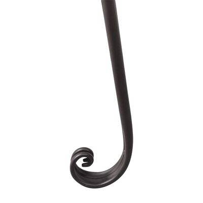 vidaXL Sodo krėslas, 128 cm, plienas, antikvarinis, rudas