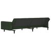 vidaXL Dvivietė sofa-lova su pagalvėmis ir pakoja, žalia, aksomas