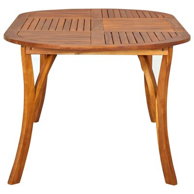 vidaXL Sodo stalas, 201x100x75cm, akacijos medienos masyvas