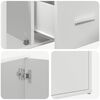 vidaXL Kampinė spintelė, baltos spalvos, 160x40x45cm, MDP