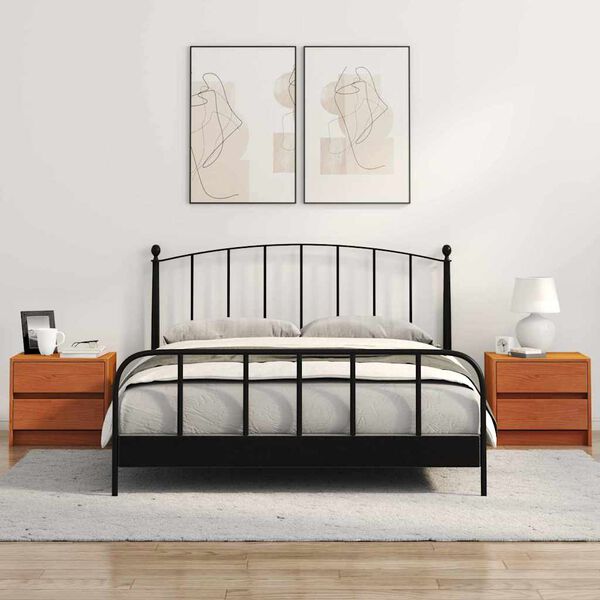 vidaXL Naktiniai staliukai 2 pcs Va&scaron;ko ruda 40 x 30.5 x 35.5 cm