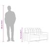 vidaXL Dvivietė sofa, rudos spalvos, 140cm, audinys