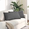 vidaXL Sofa Pagalvės 2 pcs Tamsiai pilka 80 x 40 cm audinys