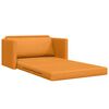 vidaXL Sofa lova 110cm Tamsiai geltona audinys