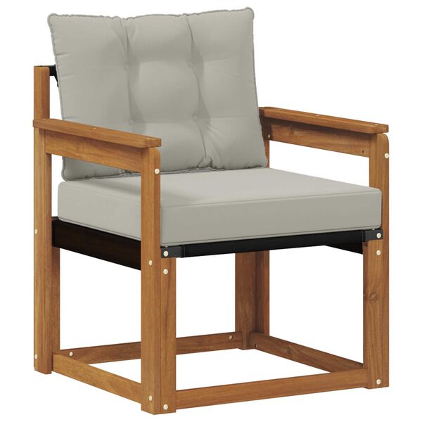 vidaXL Lauko sofos komplektas Kietasis akacijos medis ir Textilene