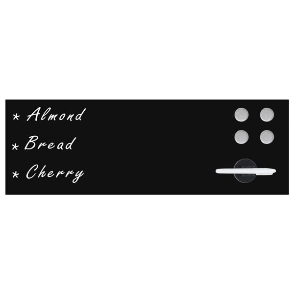 vidaXL Sieninė, magnetinė, stiklinė lenta 60x20 cm