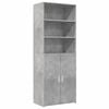 vidaXL Komoda, betono pilkos spalvos, 70x42,5x185cm, apdirbta mediena