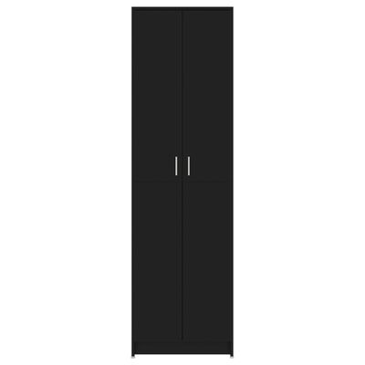 vidaXL Prieškambario drabužių spinta, juodos spalvos, 55x25x189cm, MDP