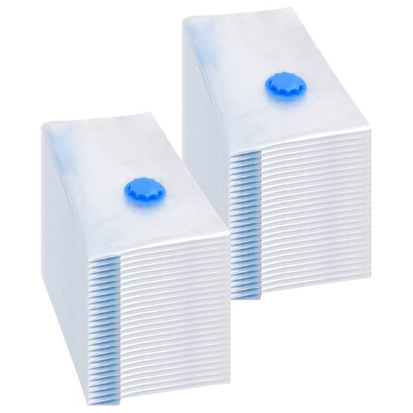 vidaXL Vakuuminiai maišai drabužiams, 50vnt., 60x40cm