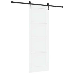vidaXL Slankios durys ORKDAL Balta 83 x 232 cm Pu&scaron;ies medienos masyvas