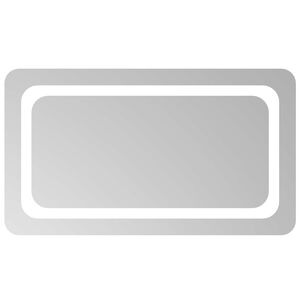vidaXL LED vonios veidrodis Skaidrus 70 x 40 cm grūdintas stiklas