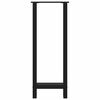 vidaXL Baro stalo kojos, juodos, 2 vnt., 50x(100-101) cm, plienas
