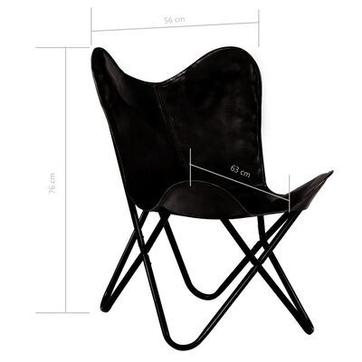 vidaXL Išskleidžiamos kėdės, 2vnt., juodos, tikra oda, vaikams