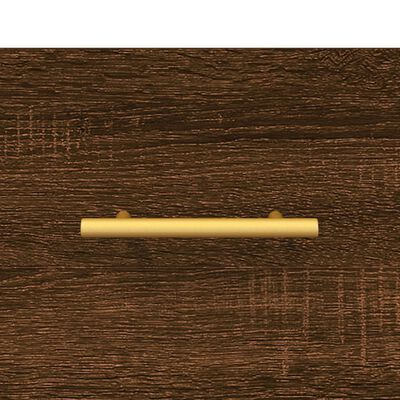 vidaXL Batų suoliukas, rudas ąžuolo, 102x35x55cm, apdirbta mediena