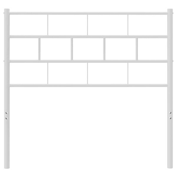 vidaXL Metalinis pakaitinis galvūgalis, baltos spalvos, 90cm