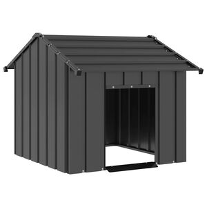 vidaXL &scaron;unų namelis su stogu 85x107x81 cm cinkuoto plieno