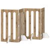 vidaXL Sulankstomas &scaron;unų tvora 4 pcs Amatinė Ąžuolas 201 x 38 x 90 cm