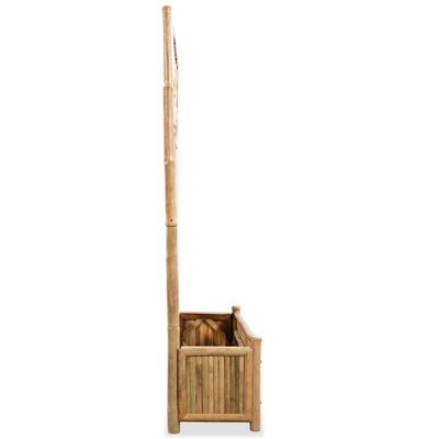 vidaXL Lovelis su bambukiniu treliažu, 70cm, aukštas