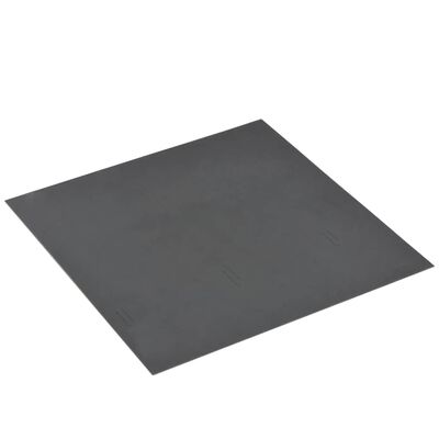 vidaXL Grindų plokštės, pilkos, 5,11 m², PVC, prilipdomos, taškuotos