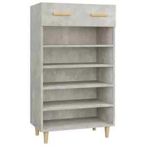 vidaXL Spintelė batams, betono pilka, 60x35x105cm, apdirbta mediena